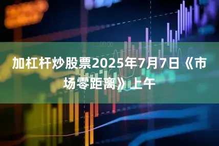 加杠杆炒股票2025年7月7日《市场零距离》上午