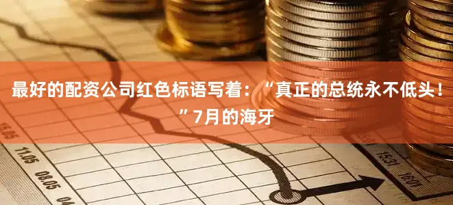 最好的配资公司红色标语写着：“真正的总统永不低头！”7月的海牙